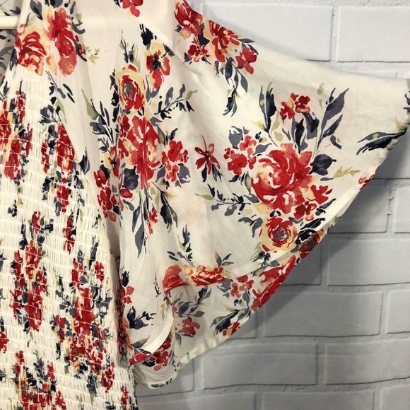 SOLD! TORRID Floral Smocked Challis Skater Dress - Picture 5 of 8